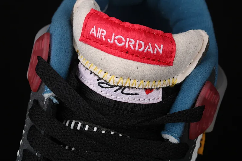 All categories Air Jordan Jordan series basketball shoes Air Jordan 4 G version Union LA x Air Jordan 4 Retro "Off Noir" AJ4 Joe 4 Union Gray and Blue Knights DC9533-001